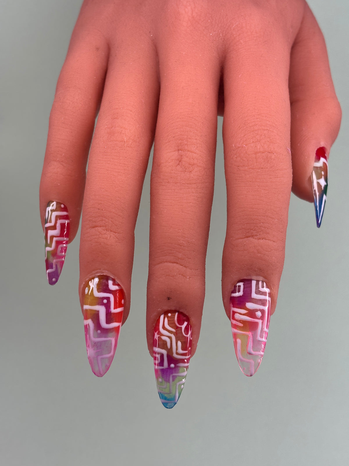 Wiggle Room | Colourful Handmade Press-On Nails