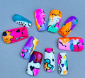 Pop Art | Colourful Handmade Press-On Nails