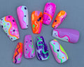 Candy Swirl | Colourful Handmade Press-On Nails