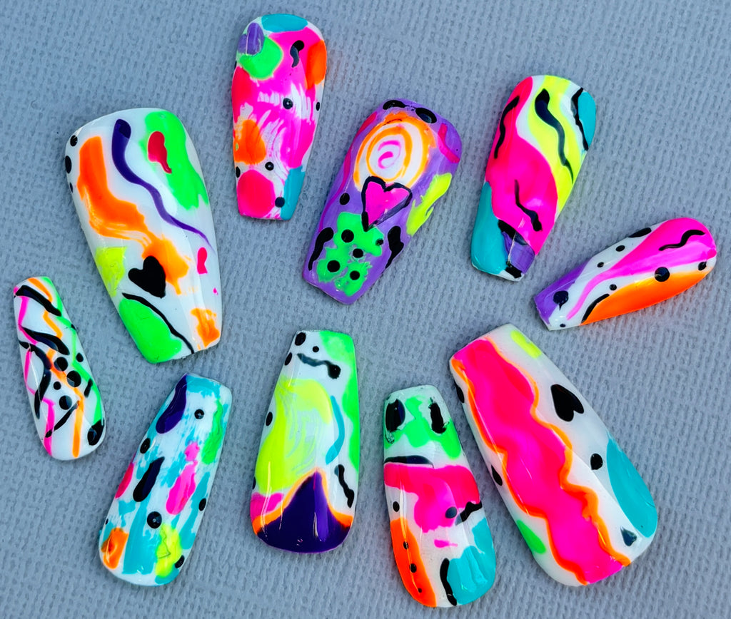 Pop Off | Colourful Handmade Press-On Nails
