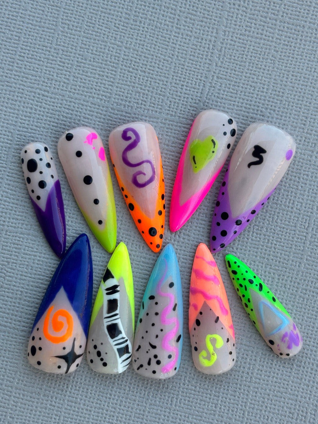 Kolorful Kaos | Colourful Handmade Press-On Nails
